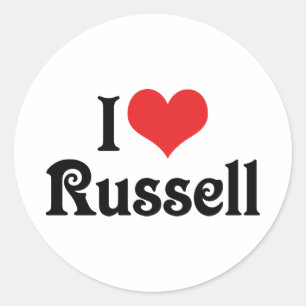 Adesivo Eu Amo Russell