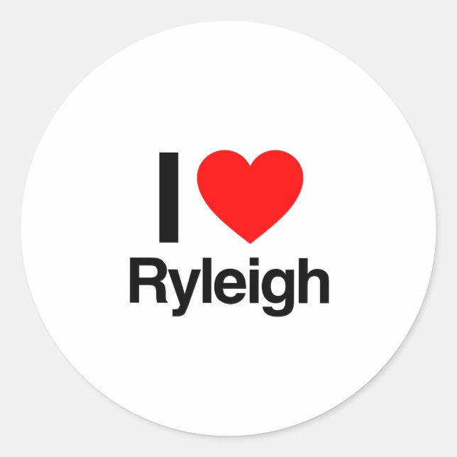 Adesivo eu amo ryleigh (Frente)
