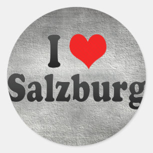 Adesivo Eu amo Salzburg, Áustria