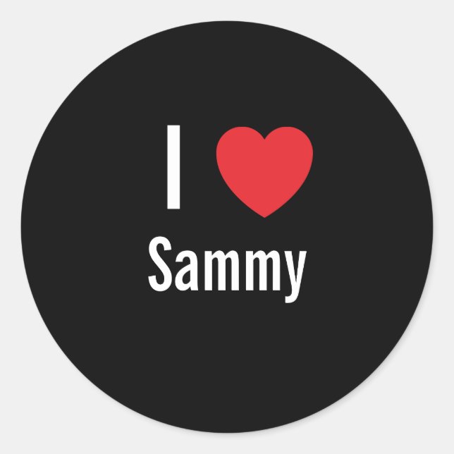 Adesivo Eu amo Sammy (Frente)
