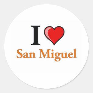 Adesivo Eu amo San Miguel