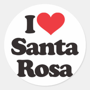 Adesivo Eu amo Santa Rosa