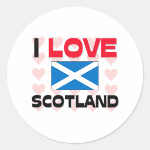 Adesivo Eu amo Scotland