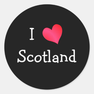 Adesivo Eu amo Scotland