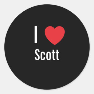 Adesivo Eu amo Scott