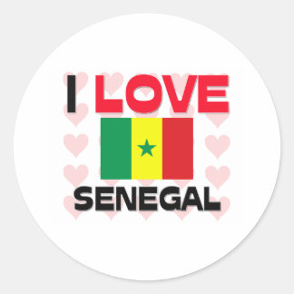 Adesivo Eu amo Senegal