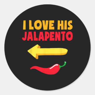 Adesivo Eu Amo Seu Jalapeno Correspondendo Casal Cinco De