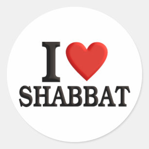 Adesivo Eu amo Shabbat