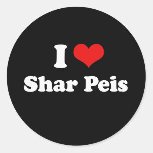 Adesivo Eu amo Shar Peis