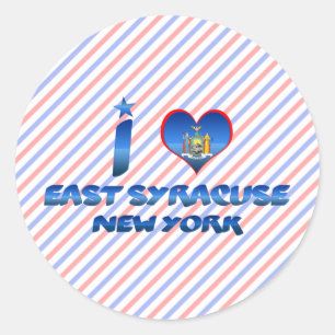 Adesivo Eu amo Siracusa do leste, New York