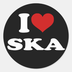 Adesivo Eu Amo Ska