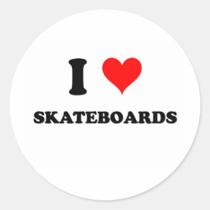Adesivo Eu amo skates