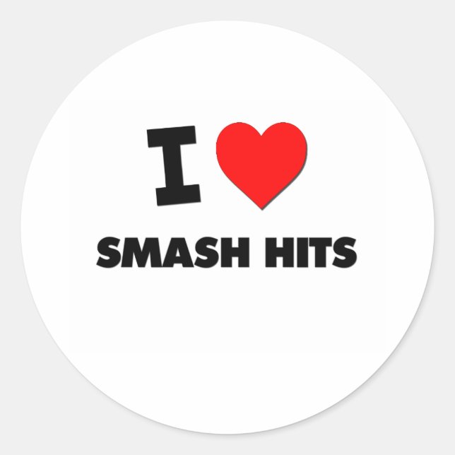 Adesivo Eu amo Smash Hits (Frente)