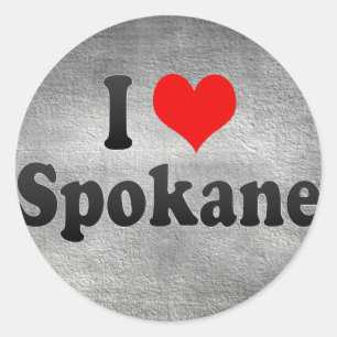 Adesivo Eu amo Spokane, os Estados Unidos