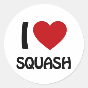 Adesivo Eu amo Squash