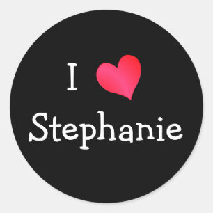 Adesivo Eu Amo Stephanie