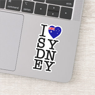 Adesivo Eu Amo Sydney