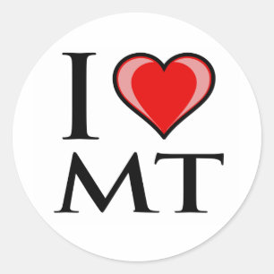 Adesivo Eu amo TA - Montana