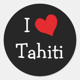 Adesivo Eu amo Tahiti