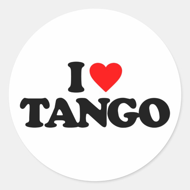 ADESIVO EU AMO TANGO (Frente)