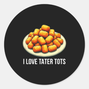 Adesivo Eu amo Tater Tots -