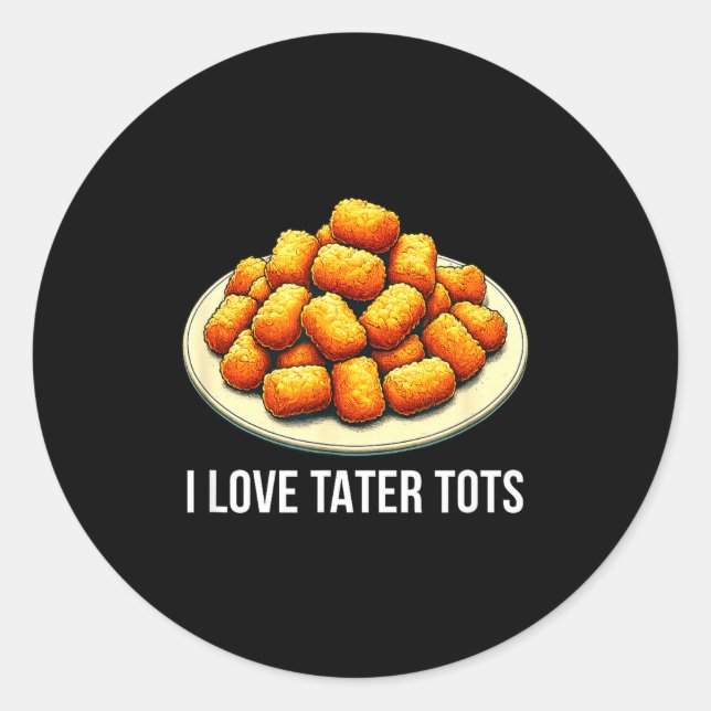 Adesivo Eu amo Tater Tots -  (Frente)
