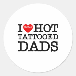 Adesivo Eu Amo Tatuagens Quentes Pais Coração Dia de os pa