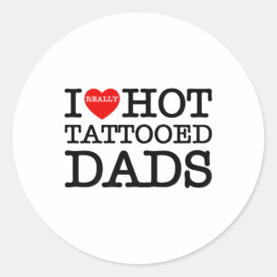 Adesivo Eu Amo Tatuagens Quentes Pais Coração Dia de os pa
