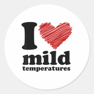 Adesivo Eu Amo Temperaturas Ligeiras Eu Corto Temperaturas