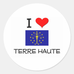 Adesivo Eu amo TERRE HAUTE Indiana