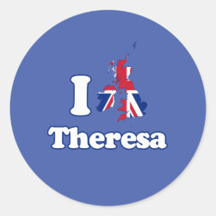 Adesivo Eu amo Theresa - GBR -- -