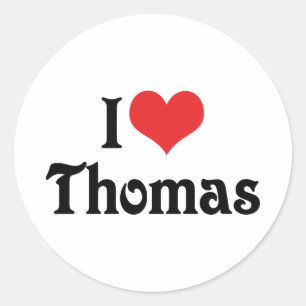 Adesivo Eu Amo Thomas