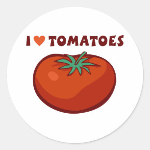 Adesivo Eu Amo Tomates