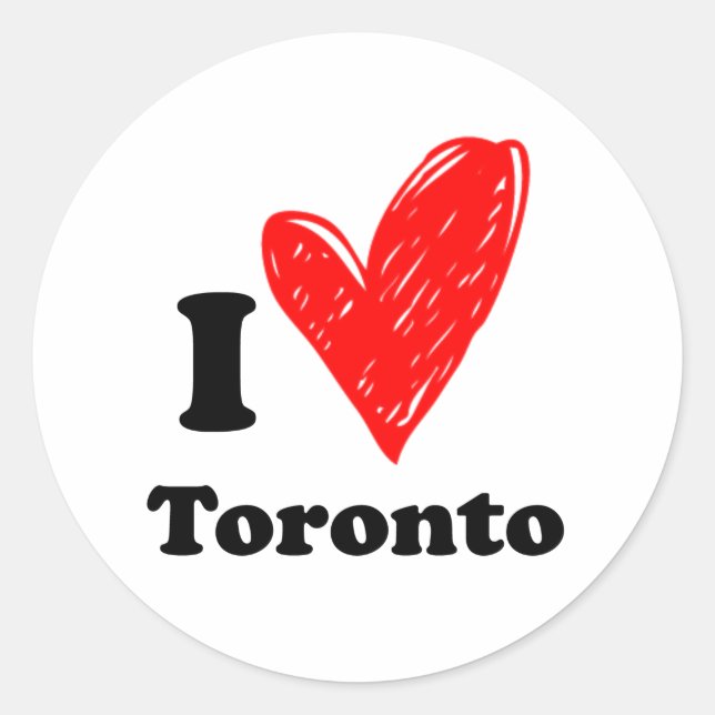 Adesivo Eu amo Toronto (Frente)
