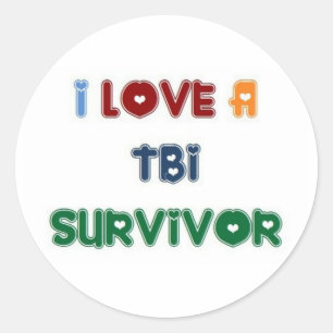 ADESIVO EU AMO UM SOBREVIVENTE DE TBI