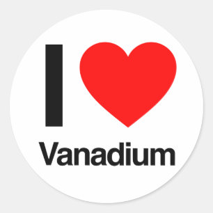 Adesivo eu amo vanádio