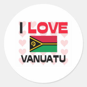 Adesivo Eu Amo Vanuatu