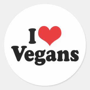 Adesivo Eu Amo Veganos