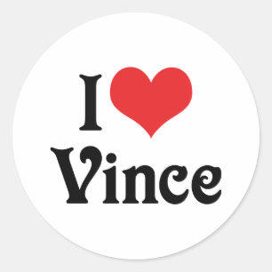 Adesivo Eu Amo Vince