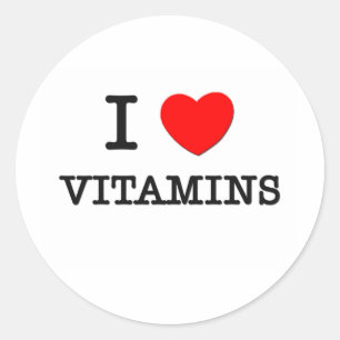 Adesivo Eu amo vitaminas