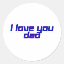 Adesivo Eu Amo Você Papai – Design Clássico de Apreciação 