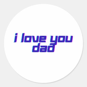 Adesivo Eu Amo Você Papai – Design Clássico de Apreciação