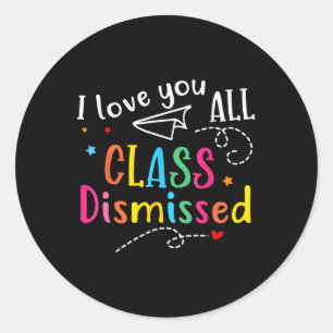 Adesivo Eu Amo Vocês Todos Cl Despedida Professora No Últi