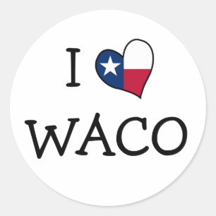 Adesivo Eu amo Waco