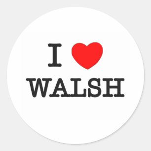Adesivo Eu amo Walsh