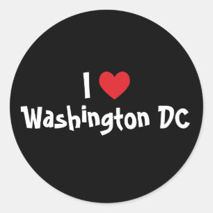 Adesivo Eu amo Washington DC