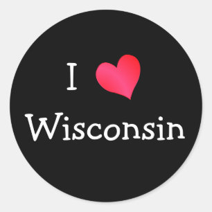 Adesivo Eu Amo Wisconsin