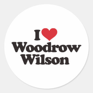 Adesivo Eu amo Woodrow Wilson