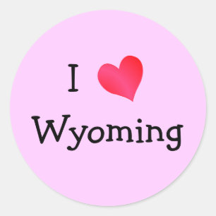 Adesivo Eu amo Wyoming