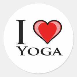 Adesivo Eu Amo Yoga